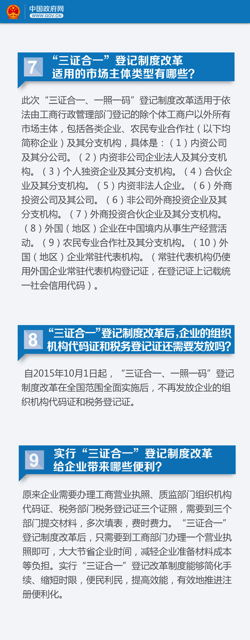 關(guān)于“三證合一” 你需要了解22個(gè)關(guān)鍵問題