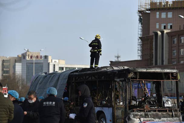 銀川公交車火災(zāi)遇難人數(shù)上升至17人 警方證實(shí)為縱火犯罪