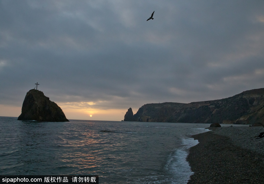 俄羅斯克里米亞黑海沿岸風光美景