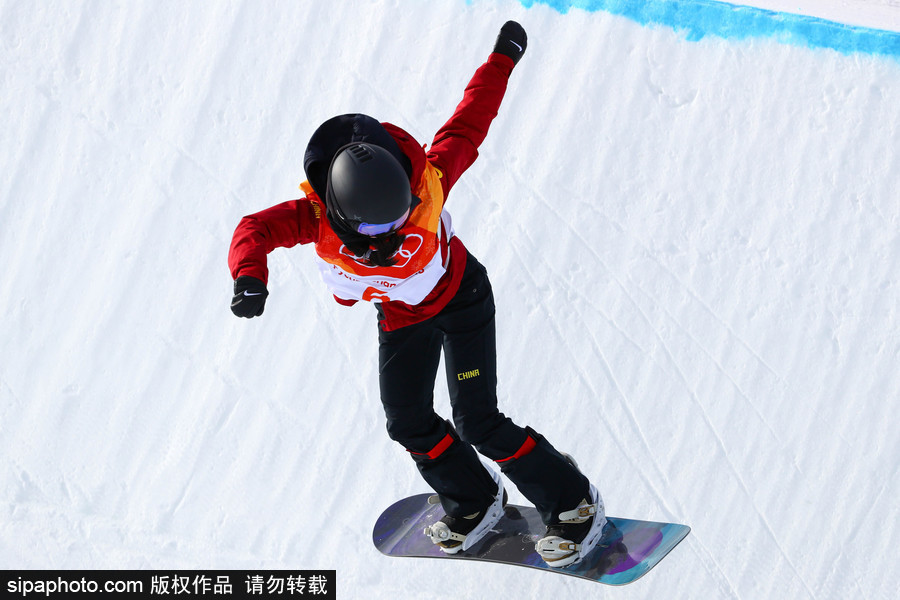 2018平昌冬奧會(huì)單板滑雪：女子U型場(chǎng)地技巧資格賽 中國(guó)選手劉佳宇出戰(zhàn)