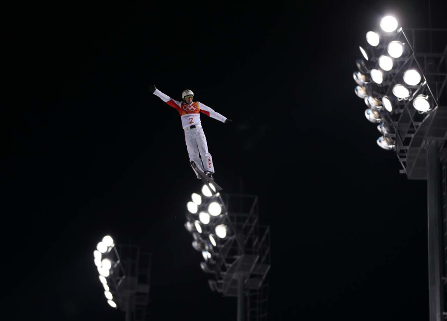 平昌冬奧會自由式滑雪男子空中技巧決賽舉行 中國選手賈宗洋獲得亞軍