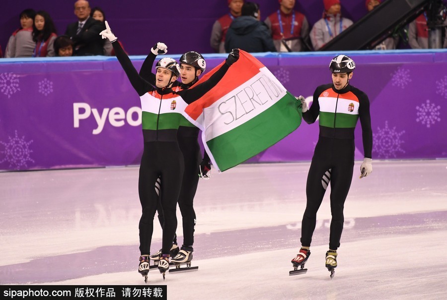 2018平昌冬奧會短道速滑：男子5000米接力A組決賽 中國隊(duì)摘銀