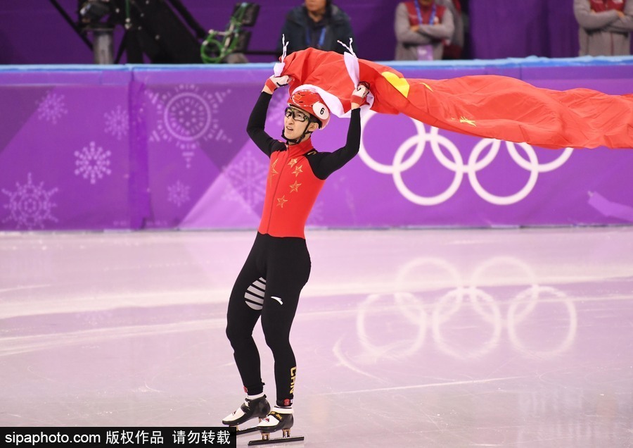 2018平昌冬奧會短道速滑：男子500米決賽 武大靖奪金