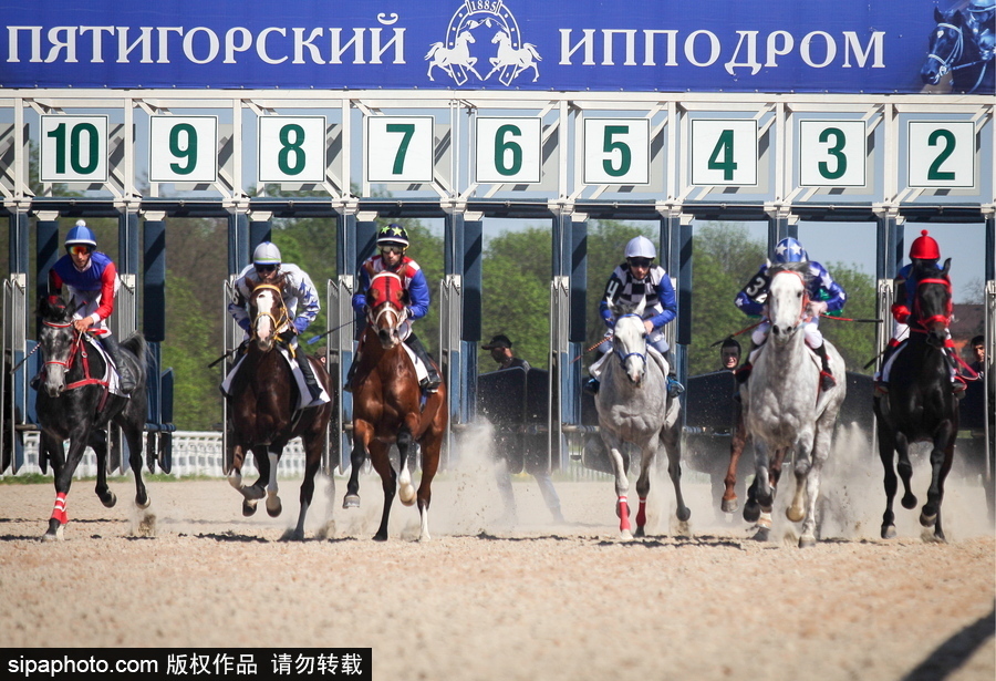 俄羅斯Pyatigorsk競技場 民眾縱馬馳騁享受休閑時光