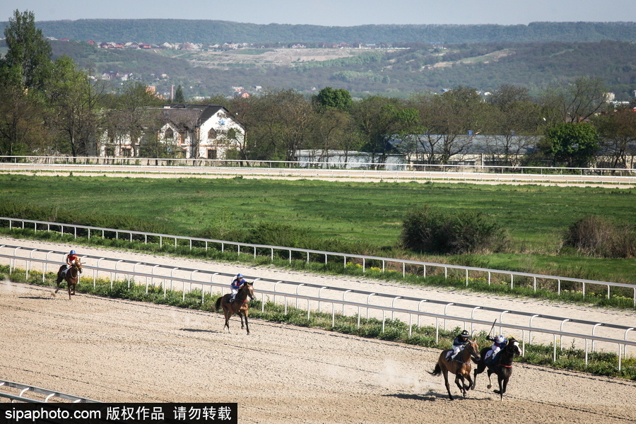 俄羅斯Pyatigorsk競技場 民眾縱馬馳騁享受休閑時光